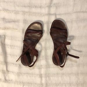 Leather Strappy Sandals